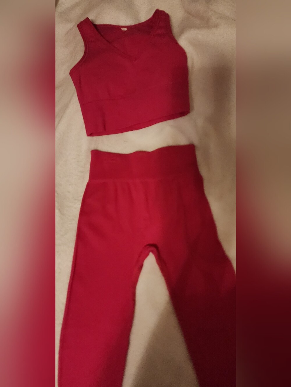 90 Degree by Reflex Girls Ribbed Leggings & Sports Bra Set